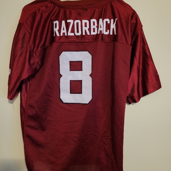 Razorback Arkansas Red Jersey with Number 8 - Picture 4 of 4